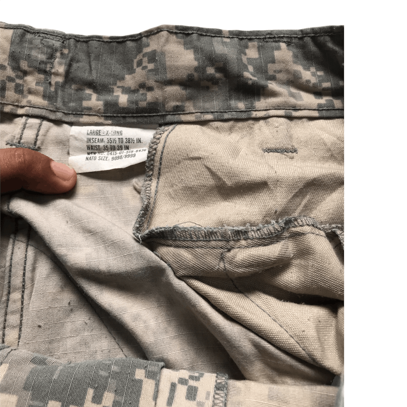 Vintage Vintage Camo Digital Tactical Pocket Cargo Pants Size US 40 / EU 56 - 6 Thumbnail