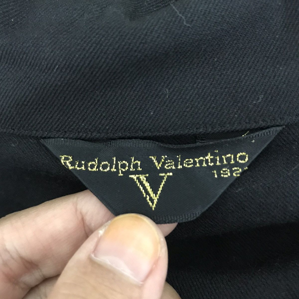 Vintage RUDOLF VALENTINO Paris Full Zipper Black Coat Jacket Size US S / EU 44-46 / 1 - 5 Thumbnail