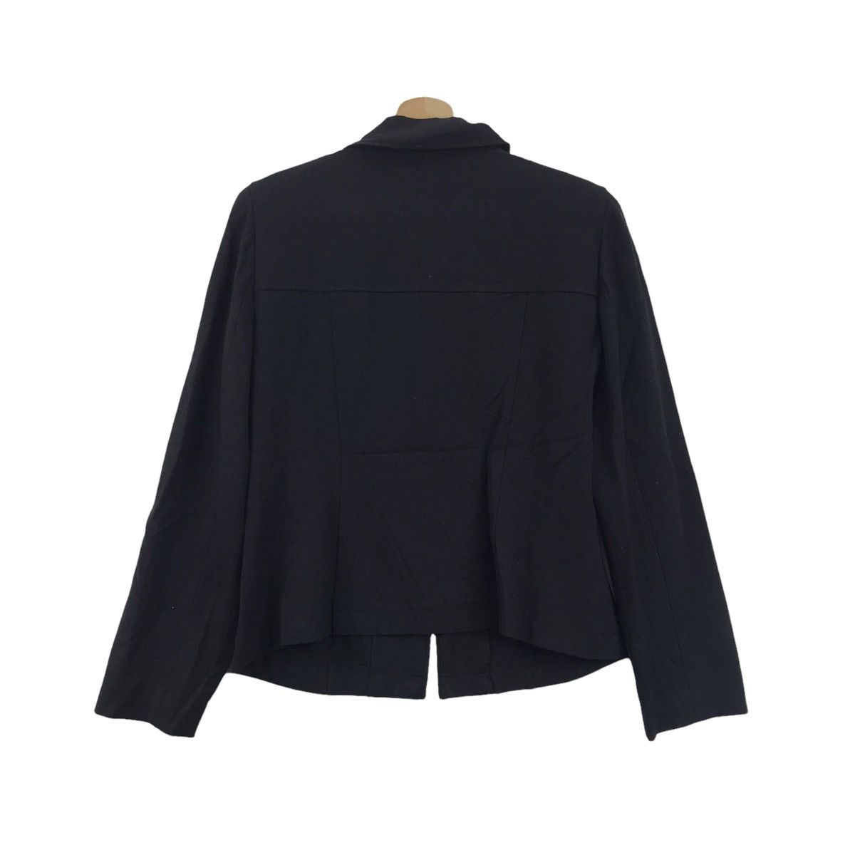 Vintage RUDOLF VALENTINO Paris Full Zipper Black Coat Jacket Size US S / EU 44-46 / 1 - 8 Thumbnail