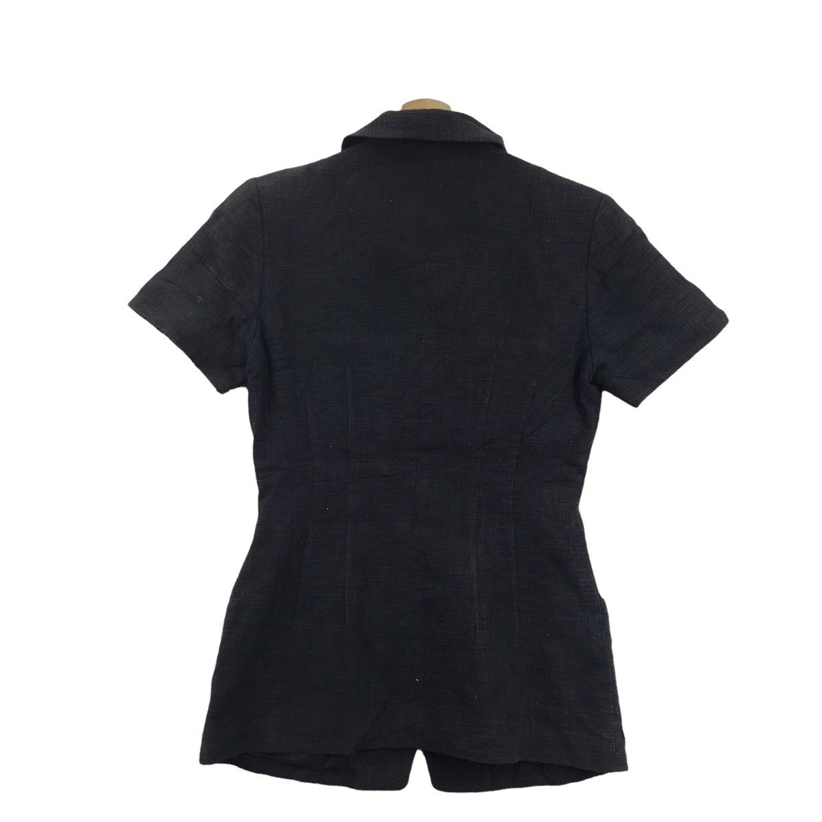 Japanese Brand CLATHAS ITALY Japanese Brand Black Canvas Coat Shirt Size US XS / EU 42 / 0 - 7 Thumbnail