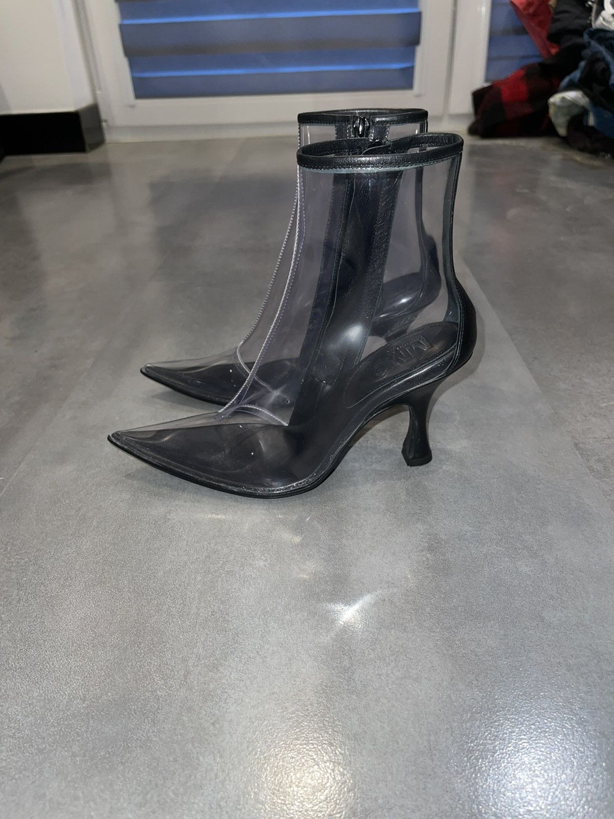 Maison Margiela DS! Maison Margiela Women Transparent Leather Boots Size US 5 / IT 35 - 1 Thumbnail