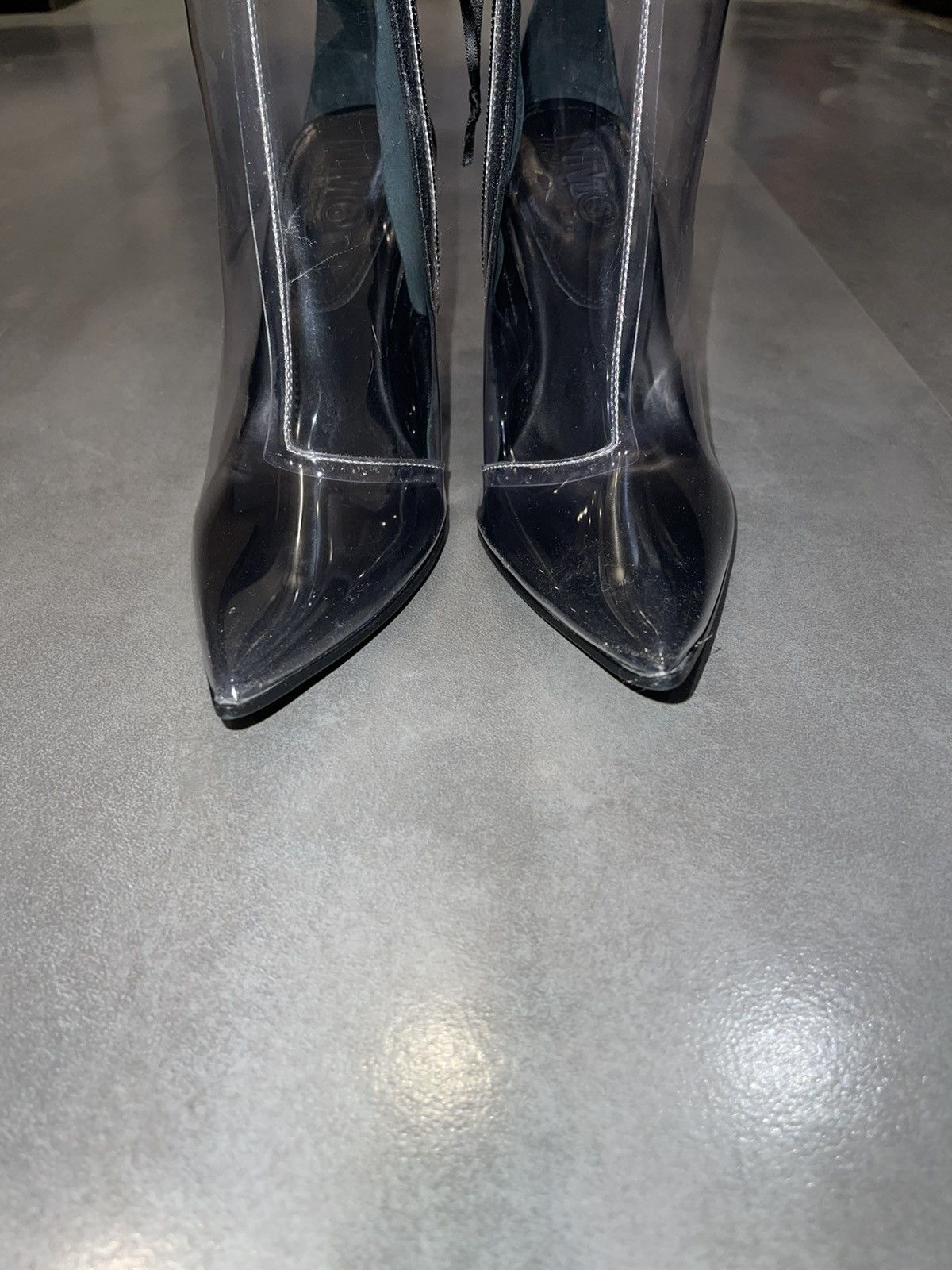 Maison Margiela DS! Maison Margiela Women Transparent Leather Boots Size US 5 / IT 35 - 5 Thumbnail