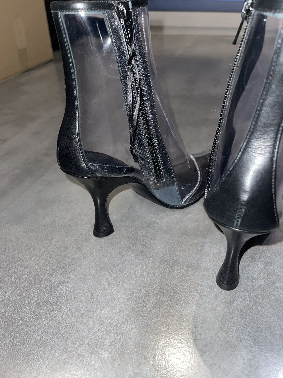 Maison Margiela DS! Maison Margiela Women Transparent Leather Boots Size US 5 / IT 35 - 7 Thumbnail