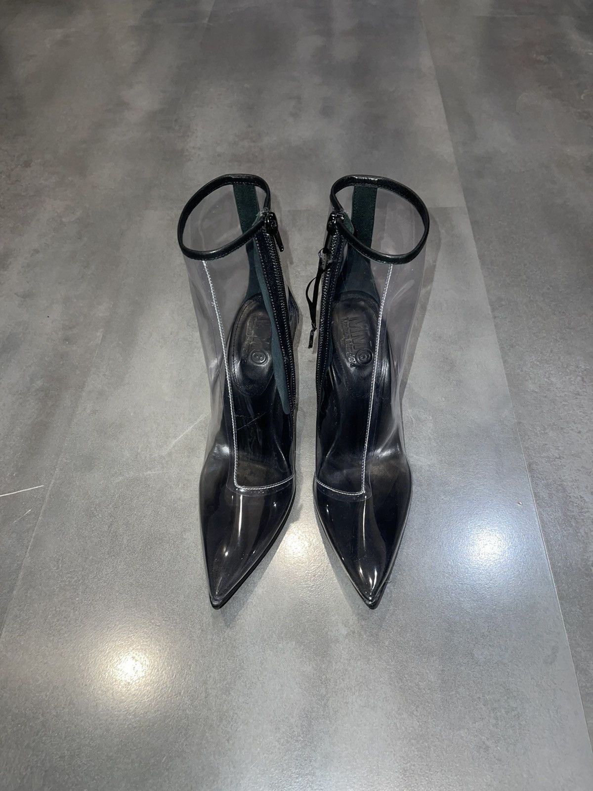 Maison Margiela DS! Maison Margiela Women Transparent Leather Boots Size US 5 / IT 35 - 3 Thumbnail