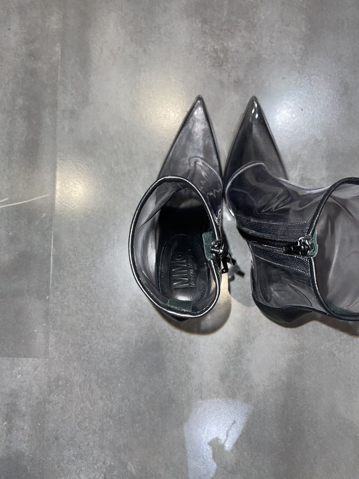 Maison Margiela DS! Maison Margiela Women Transparent Leather Boots Size US 5 / IT 35 - 9 Thumbnail