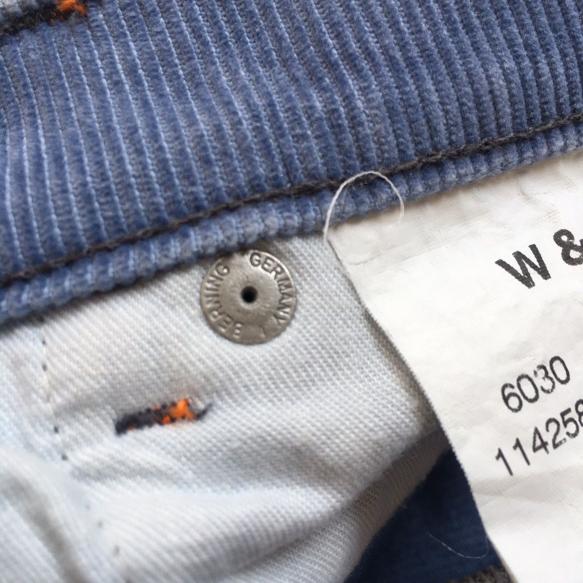 Walter Van Beirendonck blue corduroy Size US 29 - 10 Thumbnail