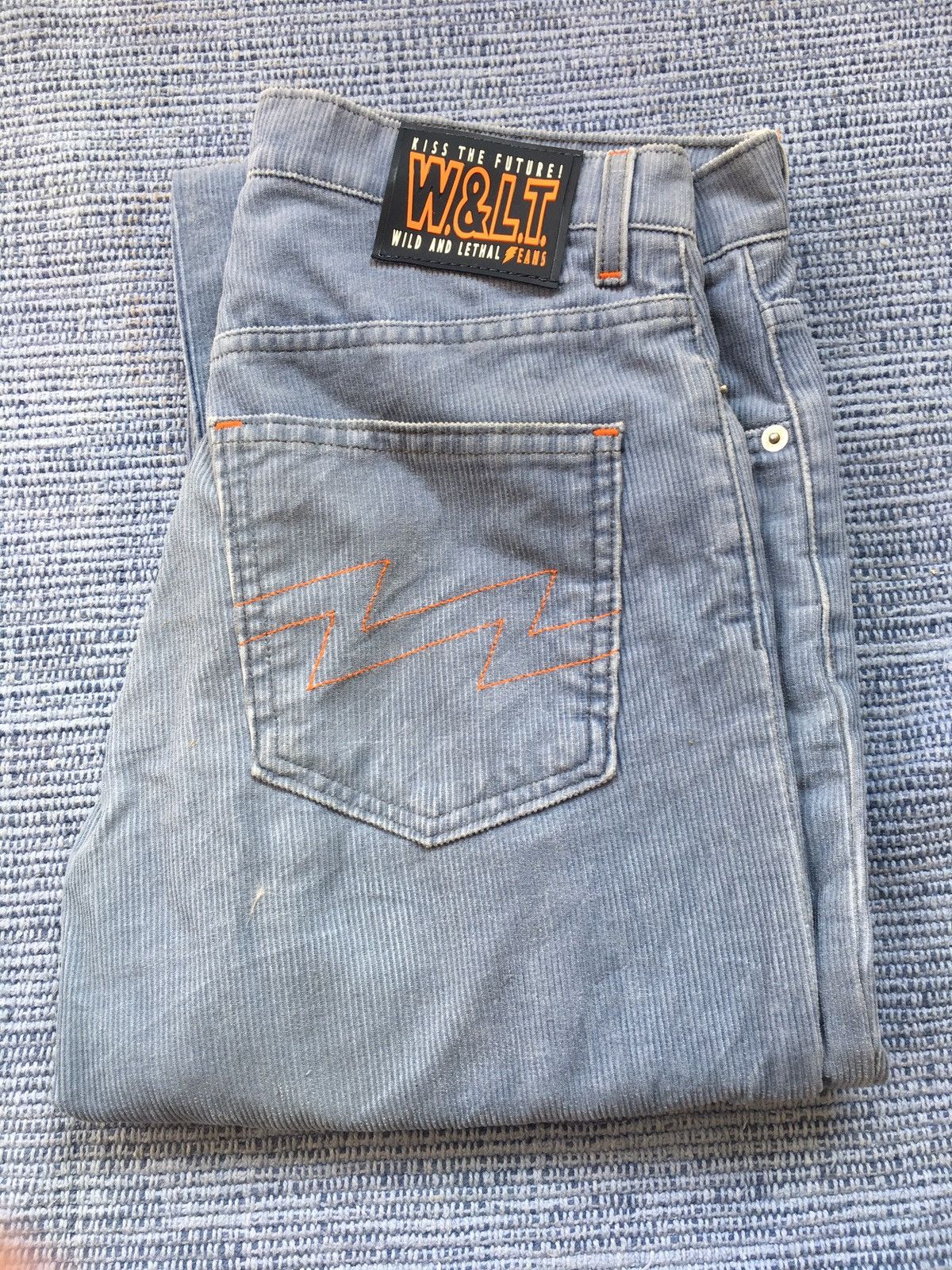 Walter Van Beirendonck blue corduroy Size US 29 - 1 Thumbnail