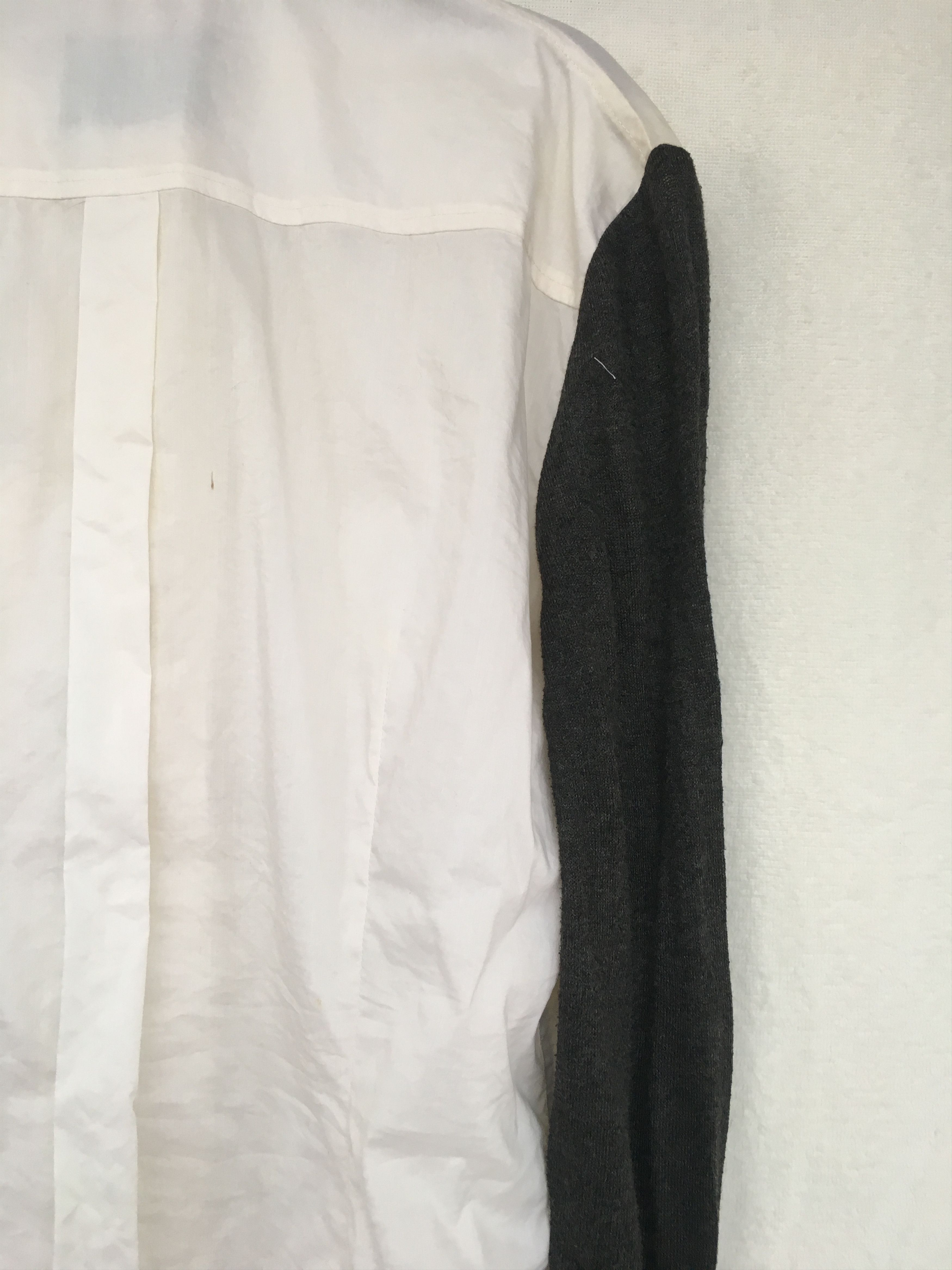 Dolce & Gabbana white shirt with knit sleeve Size S / US 4 / IT 40 - 8 Thumbnail