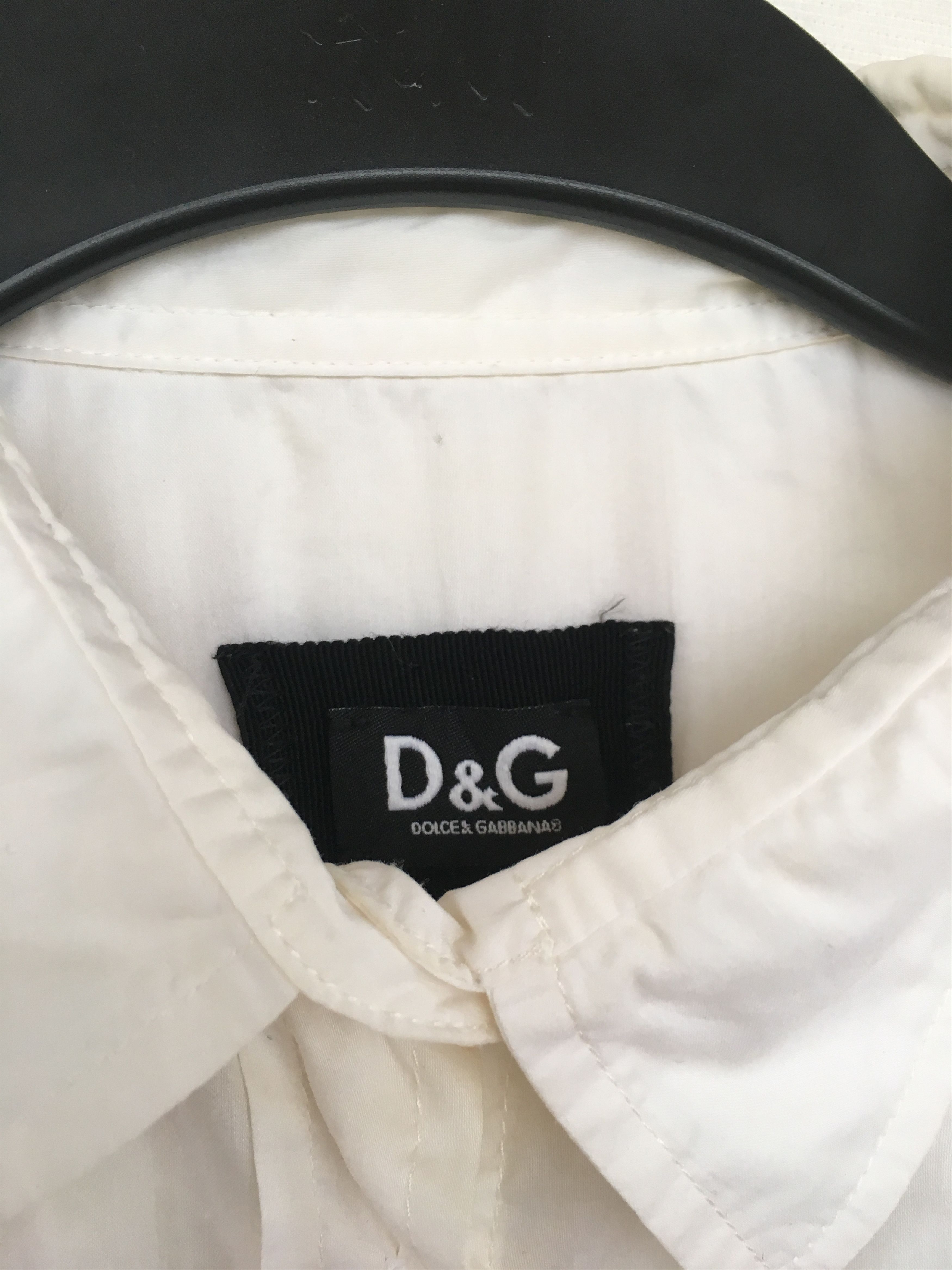 Dolce & Gabbana white shirt with knit sleeve Size S / US 4 / IT 40 - 2 Thumbnail