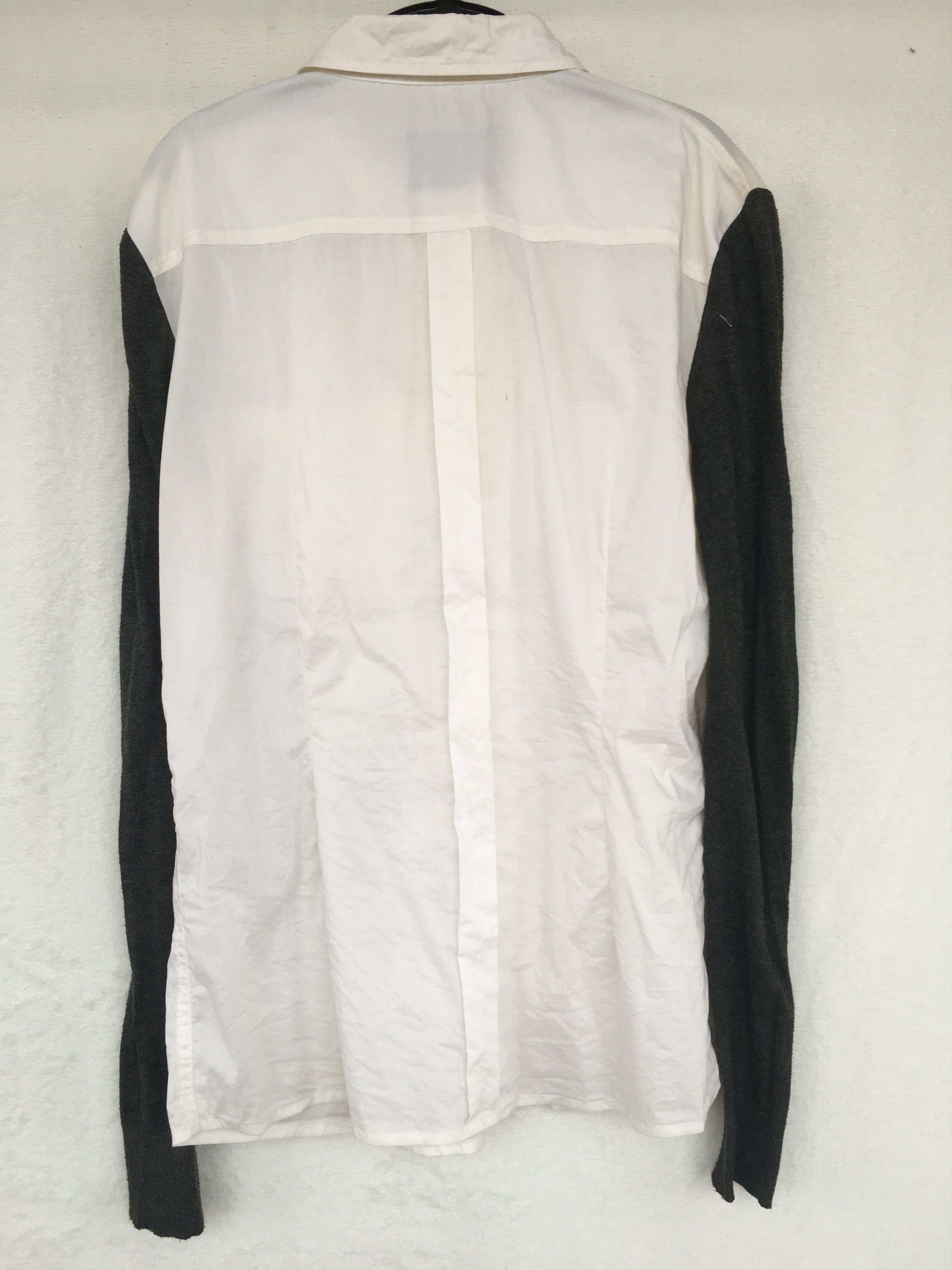 Dolce & Gabbana white shirt with knit sleeve Size S / US 4 / IT 40 - 7 Thumbnail
