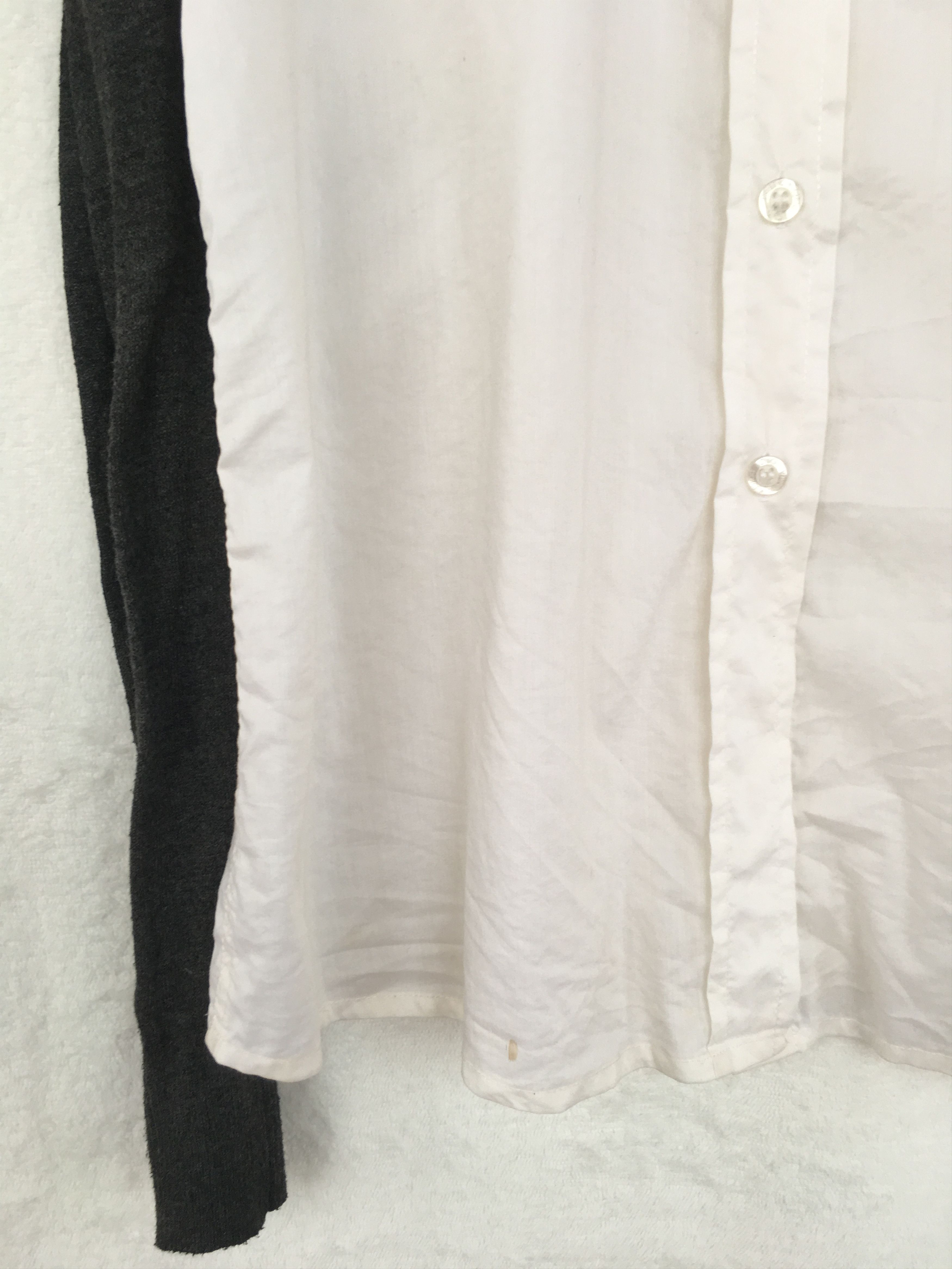 Dolce & Gabbana white shirt with knit sleeve Size S / US 4 / IT 40 - 6 Thumbnail