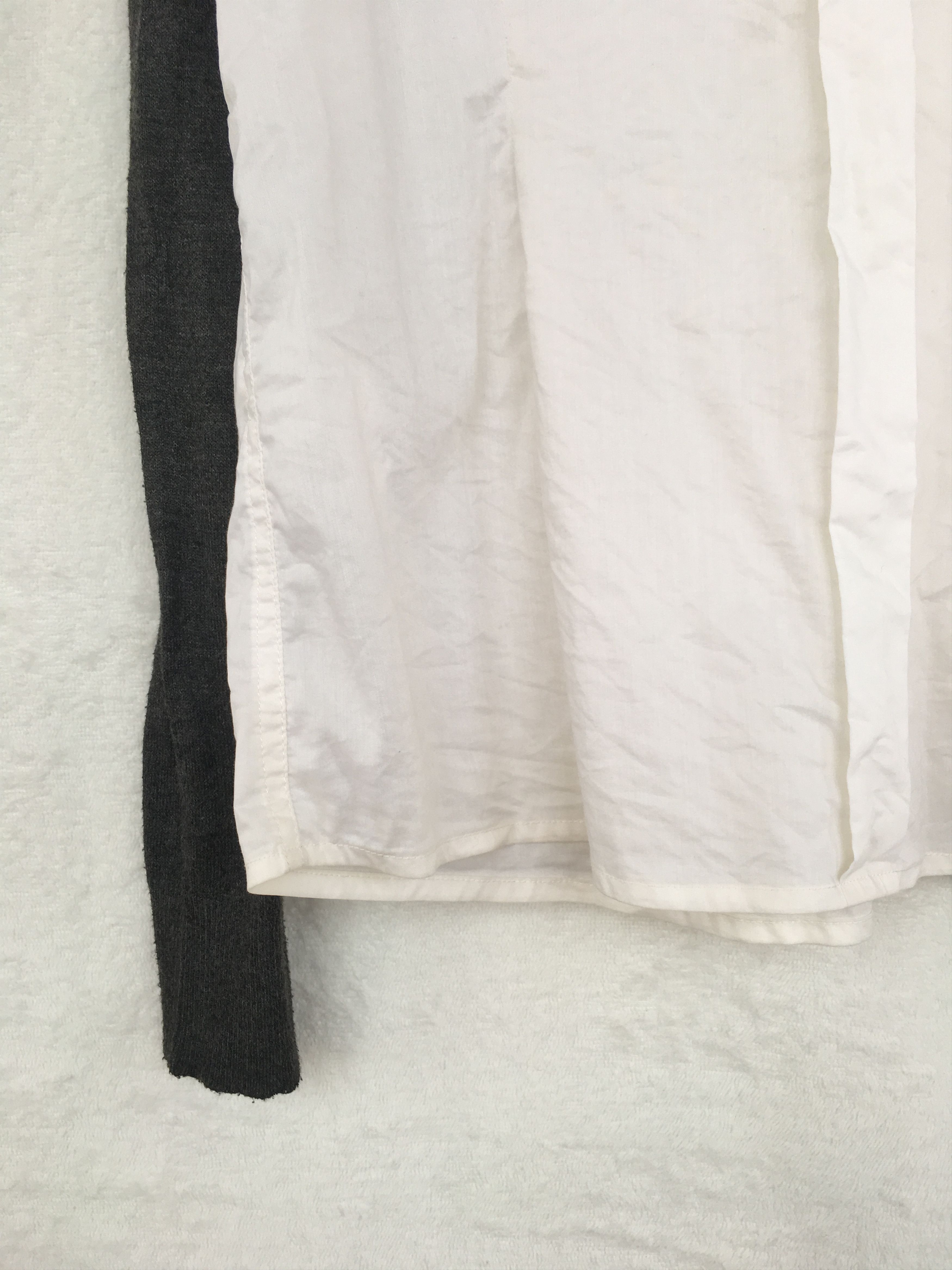 Dolce & Gabbana white shirt with knit sleeve Size S / US 4 / IT 40 - 10 Thumbnail