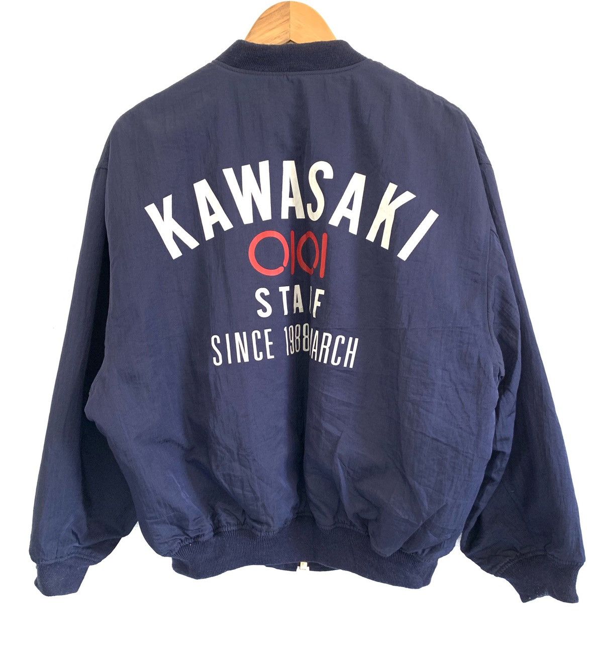 Japanese Brand 🇯🇵Kawasaki Staff 1988 Bomber Archive Jacket Size US M / EU 48-50 / 2 - 1 Thumbnail