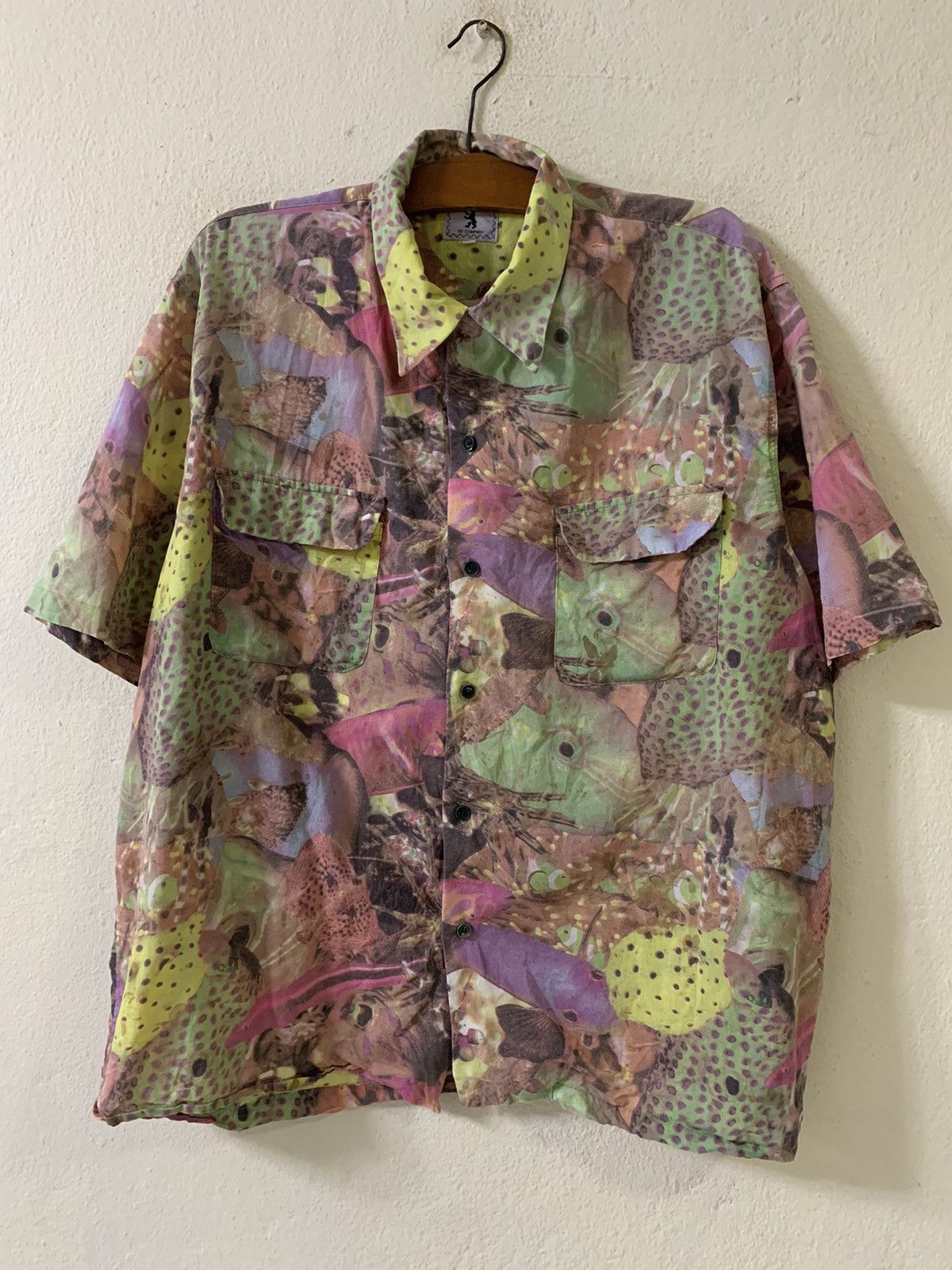 Japanese Brand Sg Company Art Design Short Sleeve Shirt Size US L / EU 52-54 / 3 - 1 Thumbnail