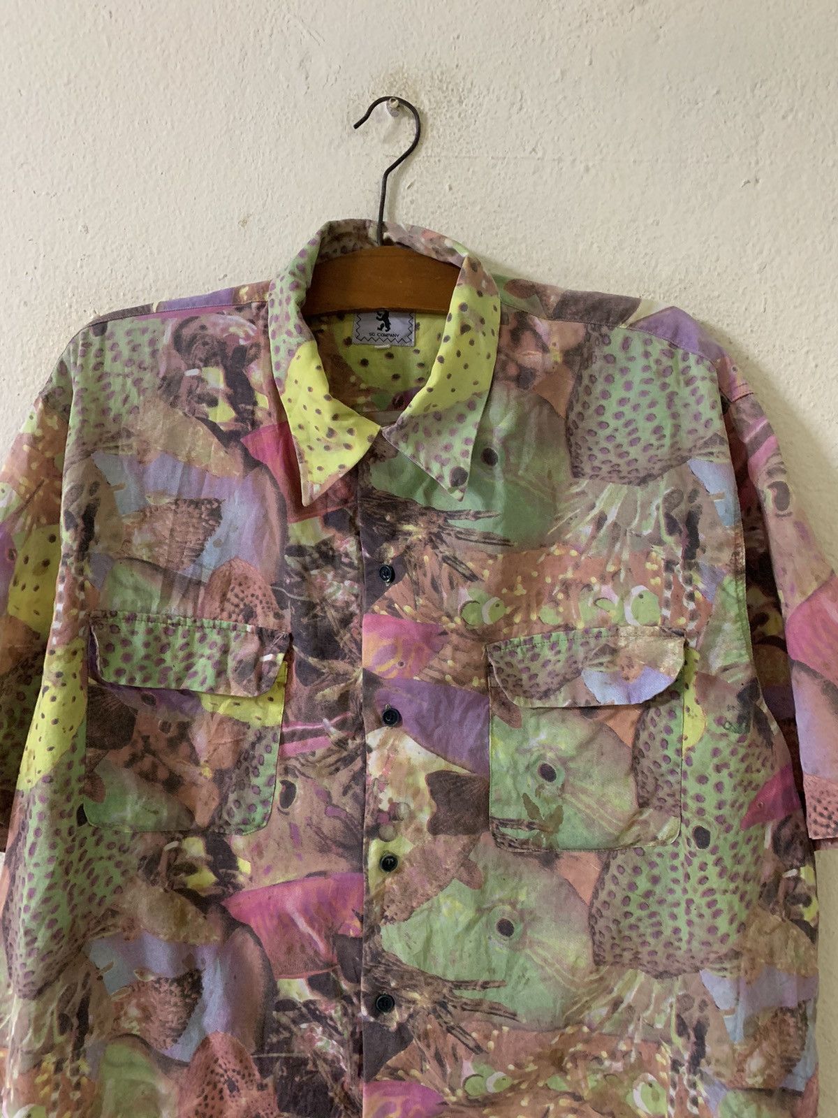 Japanese Brand Sg Company Art Design Short Sleeve Shirt Size US L / EU 52-54 / 3 - 4 Thumbnail