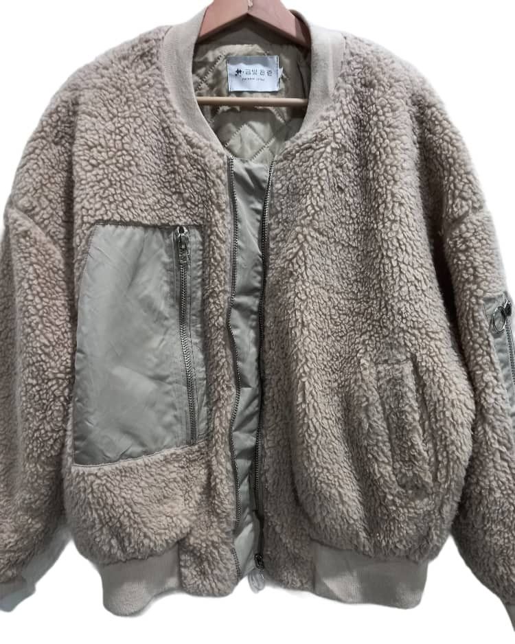 Japanese Brand Vintage Deep Pile Retro Sherpa Bomber Jacket Size US L / EU 52-54 / 3 - 5 Thumbnail