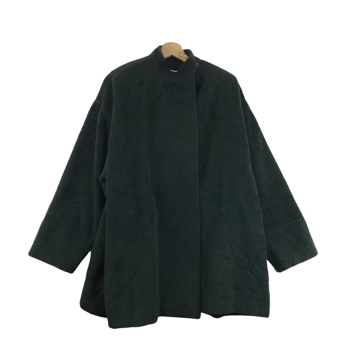 Sonia Rykiel SONIA RYKEL PARIS France Green Wool Robe Coat Jacket Size L / US 10 / IT 46 - 1 Thumbnail