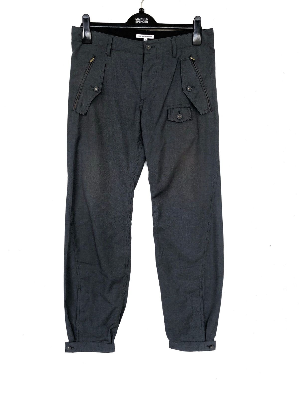 HARE Exc. Hare 🇯🇵 Multi Pocket Button Hem Cargo Pants Size US 32 / EU 48 - 2 Thumbnail