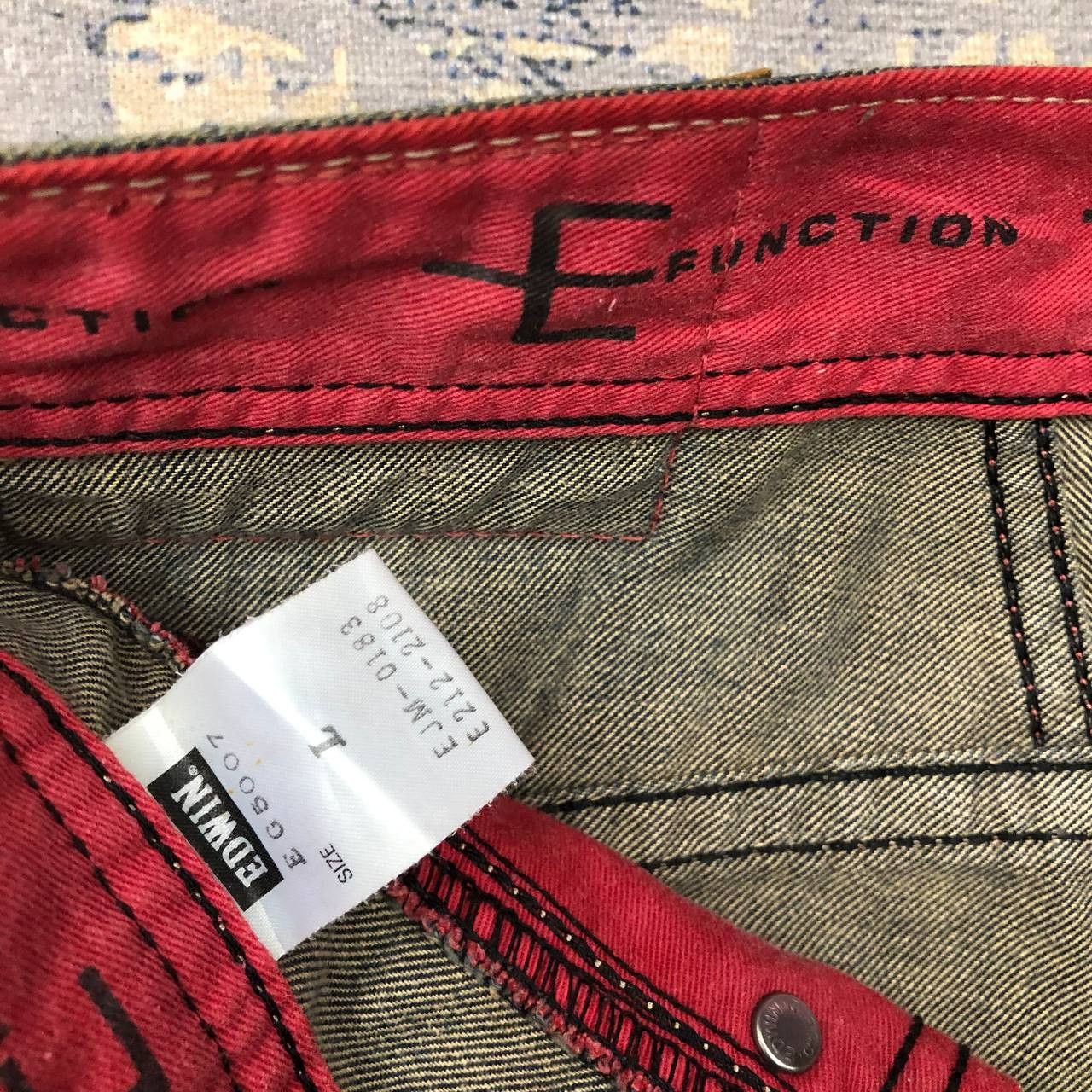 Edwin P238 E FUNCTION EDWIN JAPAN DENIM JEANS Size US 35 - 5 Thumbnail