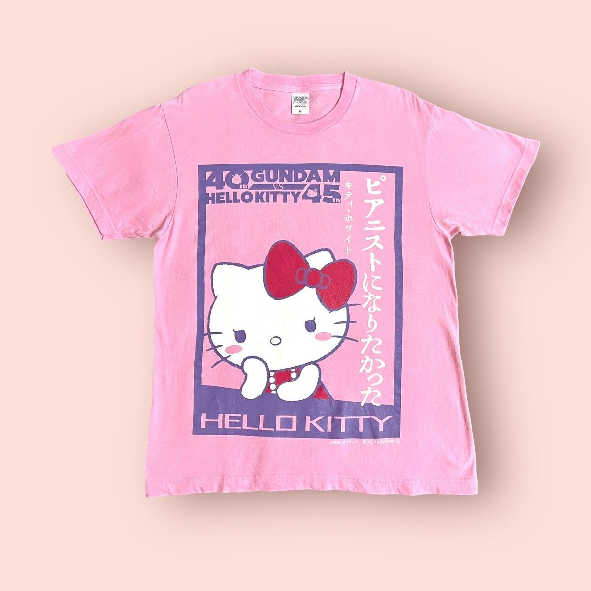 Japanese Brand LIMITED EDITION 2019 GUNDAM X HELLO KITTY PINK TEE IN PINK Size US M / EU 48-50 / 2 - 1 Preview