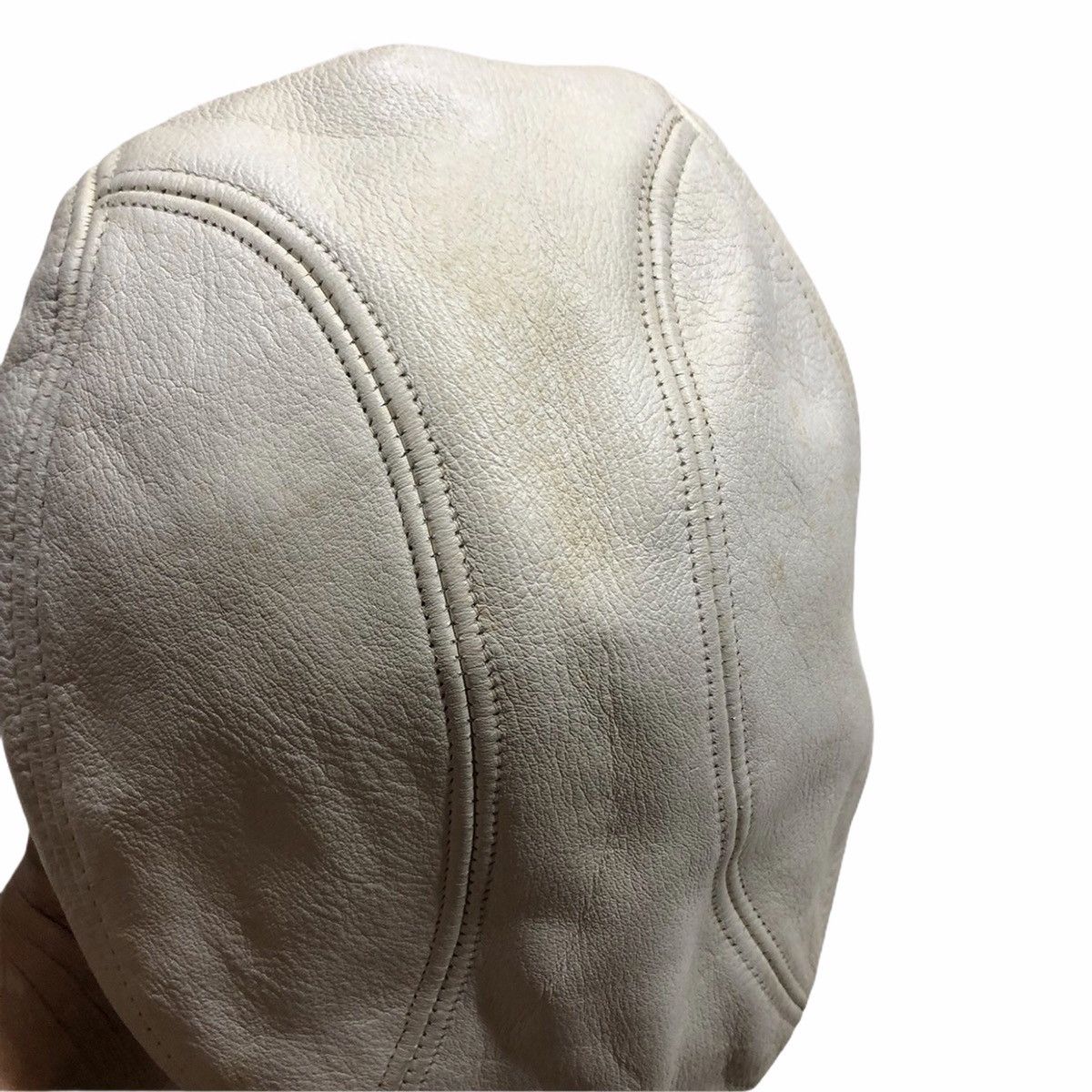 Vintage New York Hat Co. Beret Hat, White Leather Hats Caps Size ONE SIZE - 6 Thumbnail