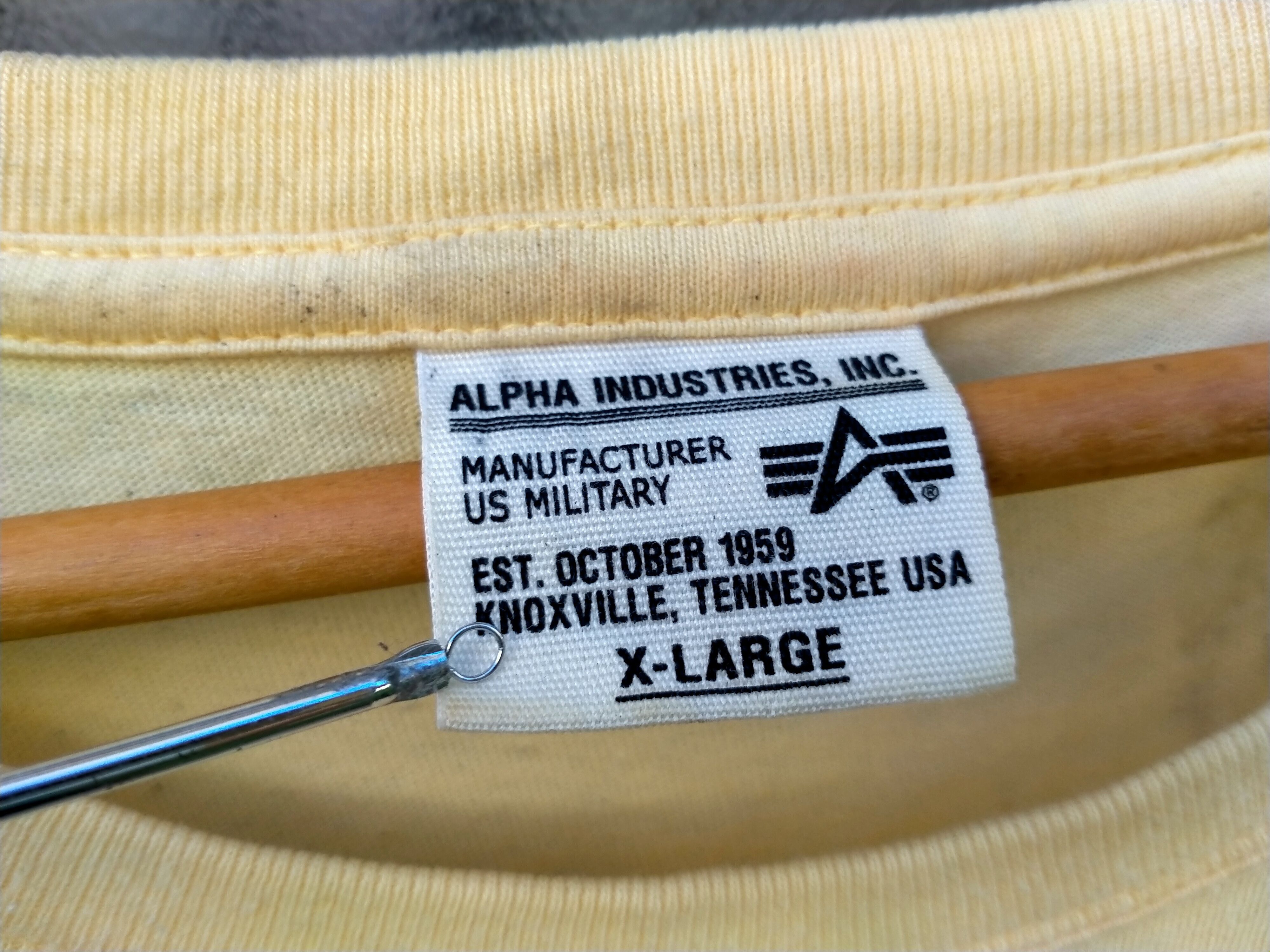 Alpha Industries Alpha Industries spellout tee Size US XL / EU 56 / 4 - 7 Thumbnail