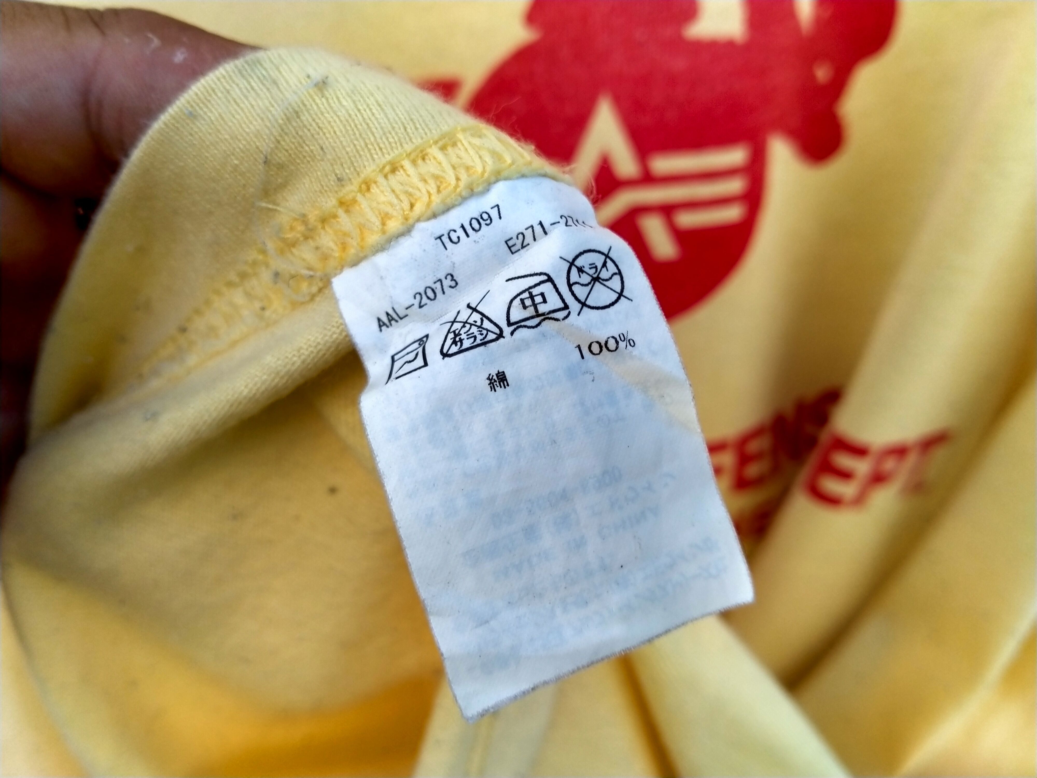 Alpha Industries Alpha Industries spellout tee Size US XL / EU 56 / 4 - 8 Thumbnail
