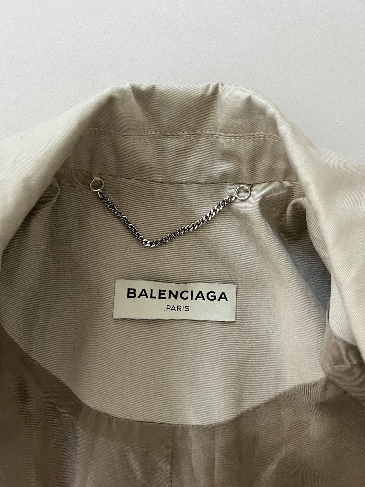 Balenciaga SS17 Trench Coat with Shoulder Pads Size US M / EU 48-50 / 2 - 4 Thumbnail