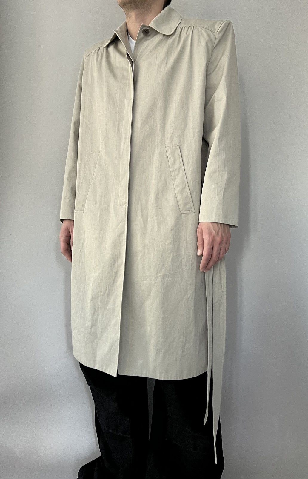 Balenciaga SS17 Trench Coat with Shoulder Pads Size US M / EU 48-50 / 2 - 7 Thumbnail