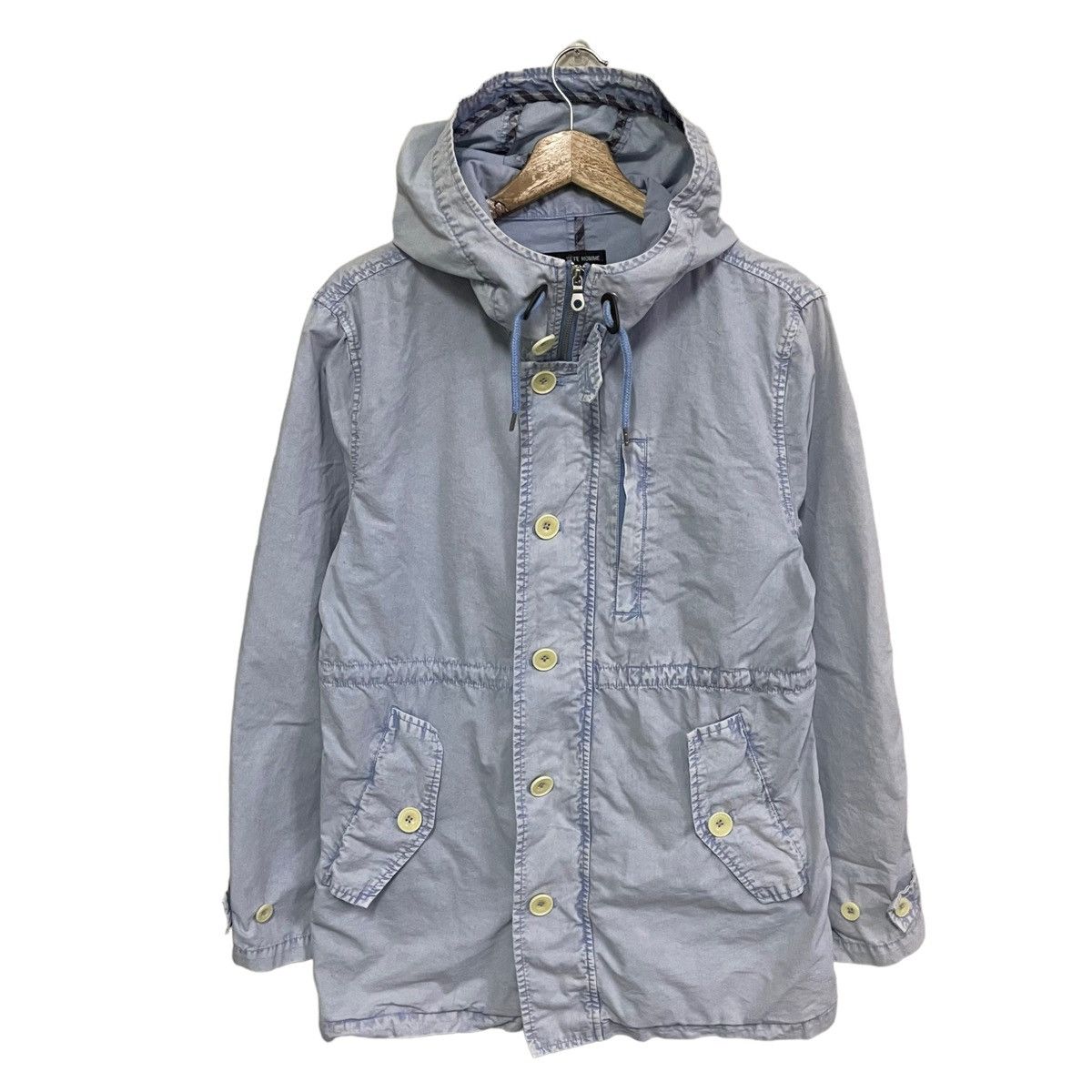 Issey Miyake × Japanese Brand × Tete Homme STEAL💥TETE HOMME CARGO HOODIE JACKET Size US M / EU 48-50 / 2 - 2 Thumbnail