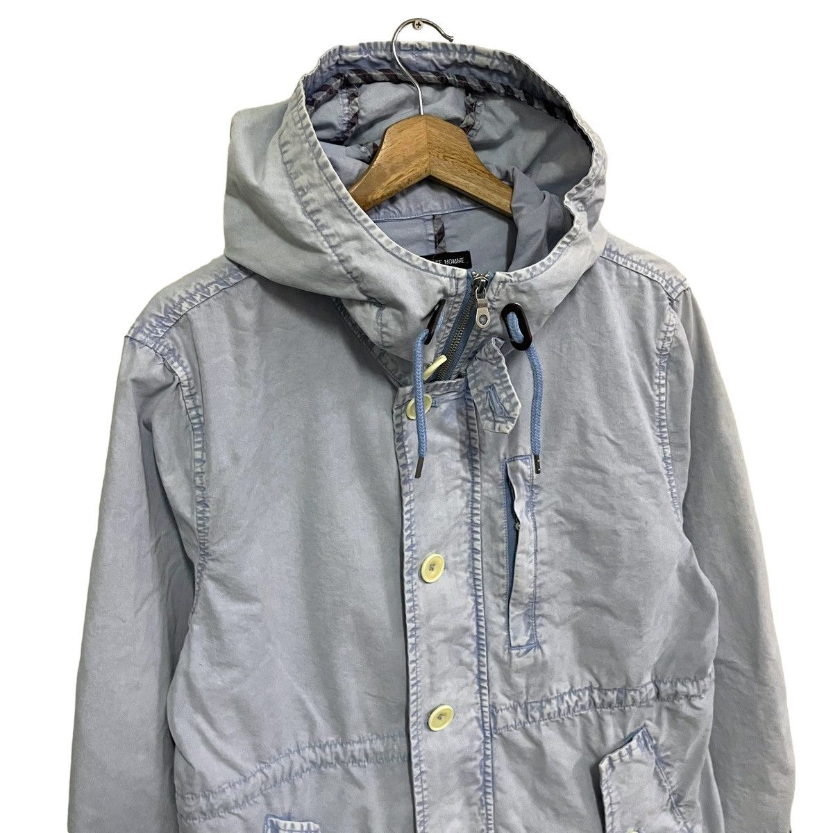 Issey Miyake × Japanese Brand × Tete Homme STEAL💥TETE HOMME CARGO HOODIE JACKET Size US M / EU 48-50 / 2 - 6 Thumbnail