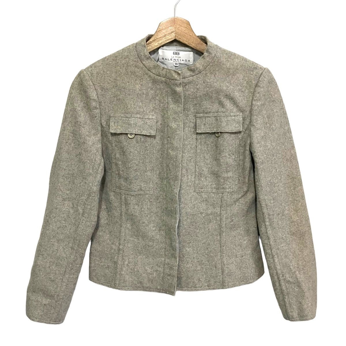 💥 80s BALENCIAGA CROP WOOL JACKET