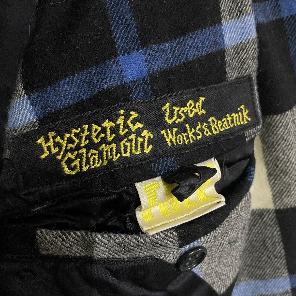 Hysteric Glamour × Seditionaries STEAL💥 HYSTERIC GLAMOUR WORKS BEATNIK BUTTON JACKET Size US L / EU 52-54 / 3 - 9 Thumbnail