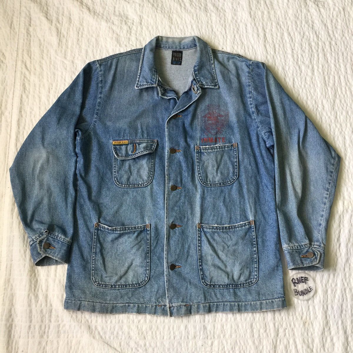 Other Prison blues denim jacket made in Usa Size US L / EU 52-54 / 3 - 12 Thumbnail