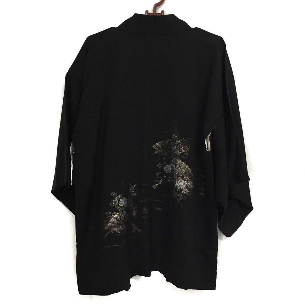 image of Kimono Japan Dragon Floral Kimono Jacket Cardigan, Men's (Size Large)