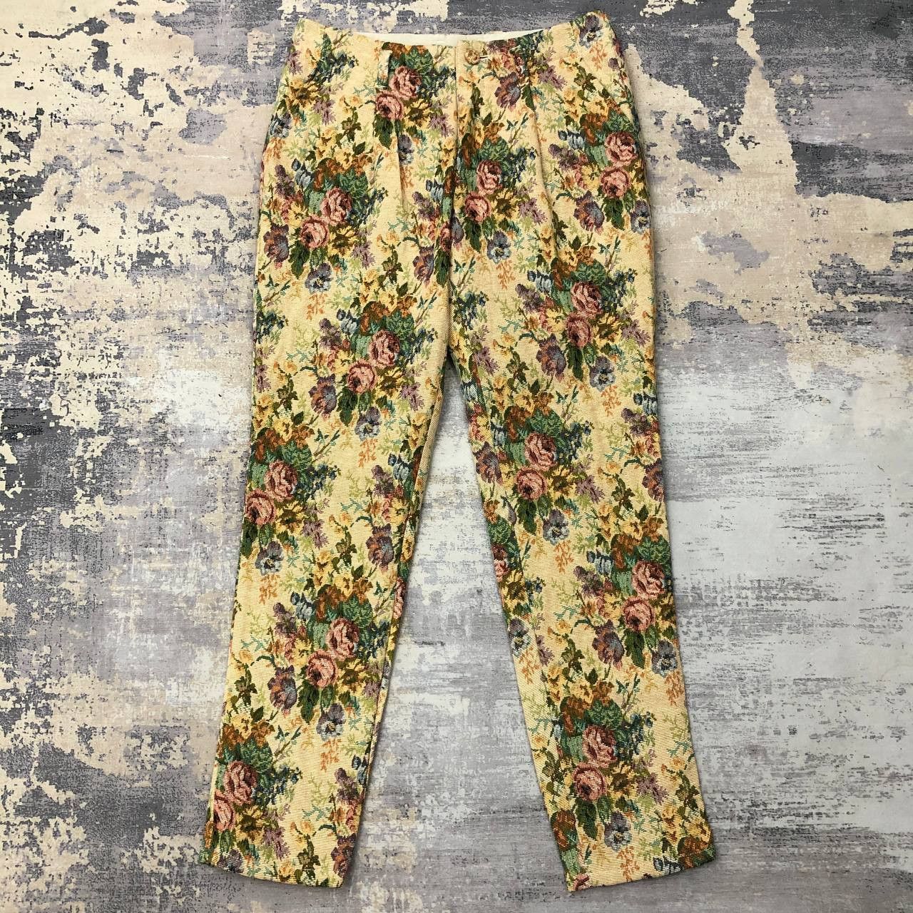 LOWRYS FARM P233 LOWRYS FARM WOVEN FLOWER FULLPRINT SKINNY PANTS Size 30" / US 8 / IT 44 - 1 Thumbnail