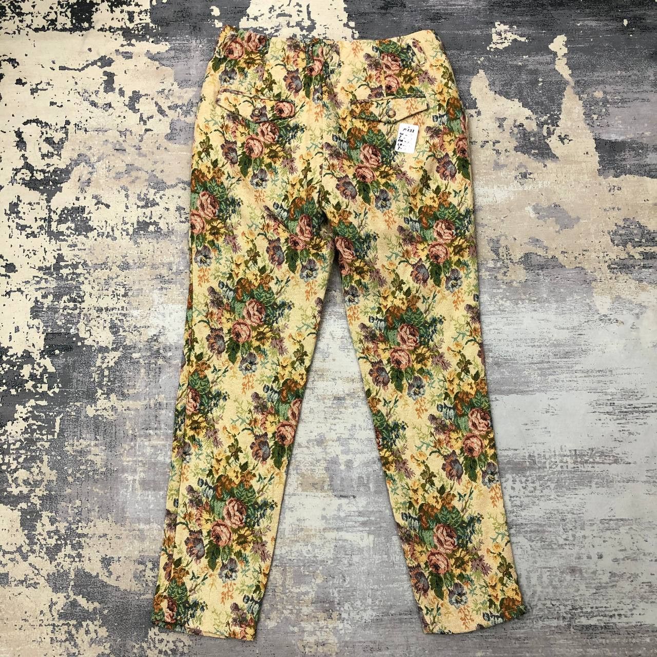 LOWRYS FARM P233 LOWRYS FARM WOVEN FLOWER FULLPRINT SKINNY PANTS Size 30" / US 8 / IT 44 - 2 Thumbnail