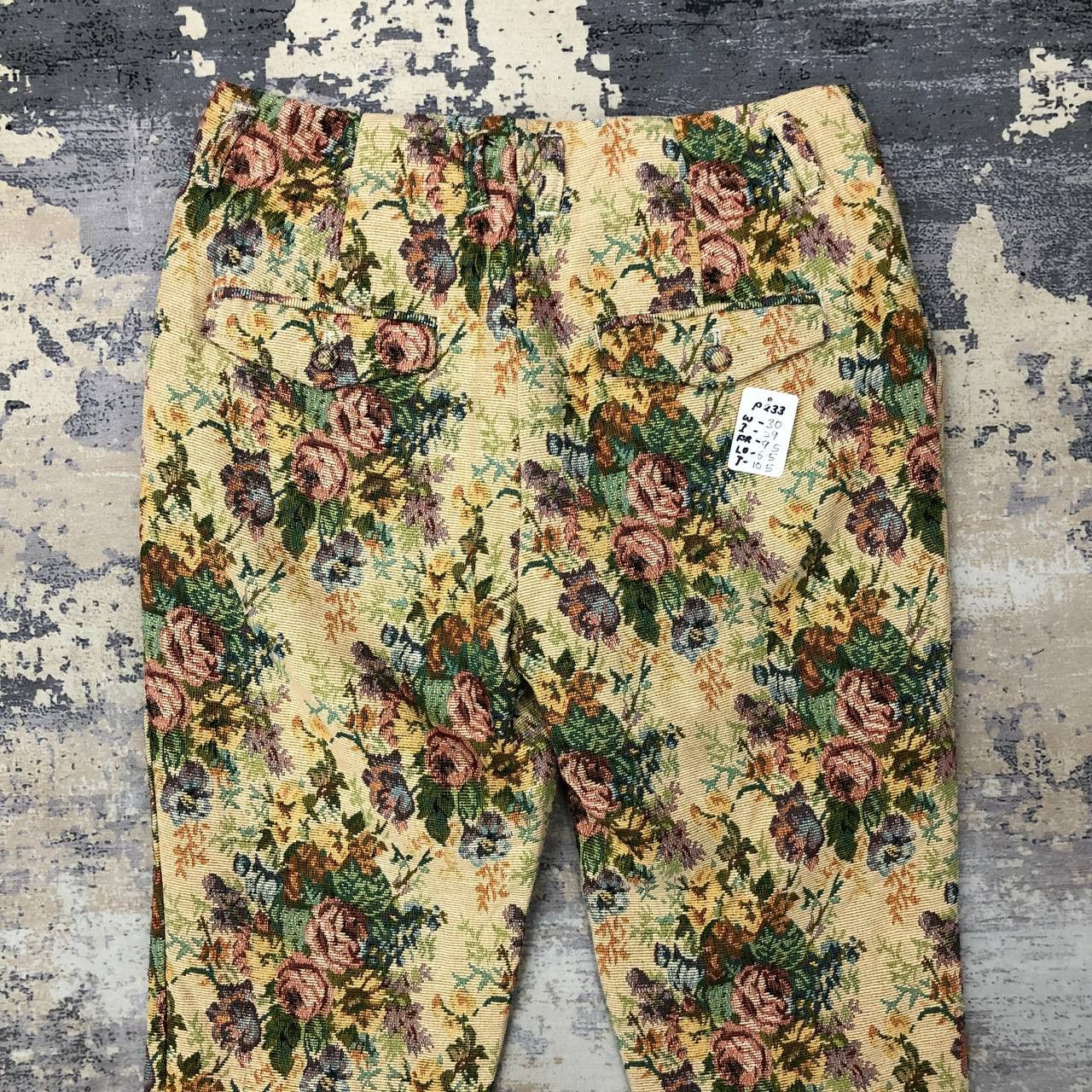 LOWRYS FARM P233 LOWRYS FARM WOVEN FLOWER FULLPRINT SKINNY PANTS Size 30" / US 8 / IT 44 - 4 Thumbnail