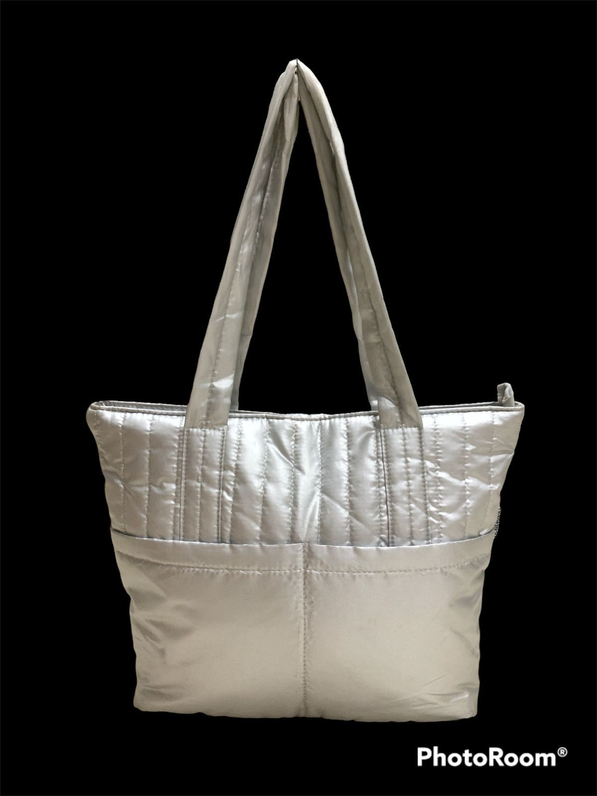 Issey Miyake × Japanese Brand VINTAGE PLANTATION BY ISSEY MIYAKE SILVER NYLON TOTE BAG Size ONE SIZE - 1 Thumbnail