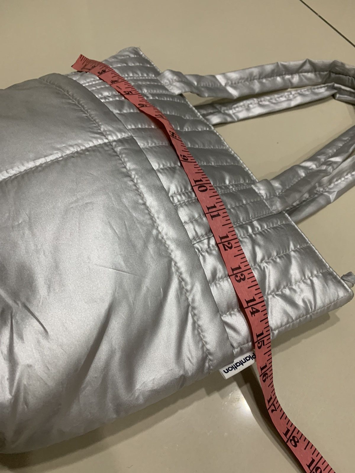 Issey Miyake × Japanese Brand VINTAGE PLANTATION BY ISSEY MIYAKE SILVER NYLON TOTE BAG Size ONE SIZE - 5 Thumbnail