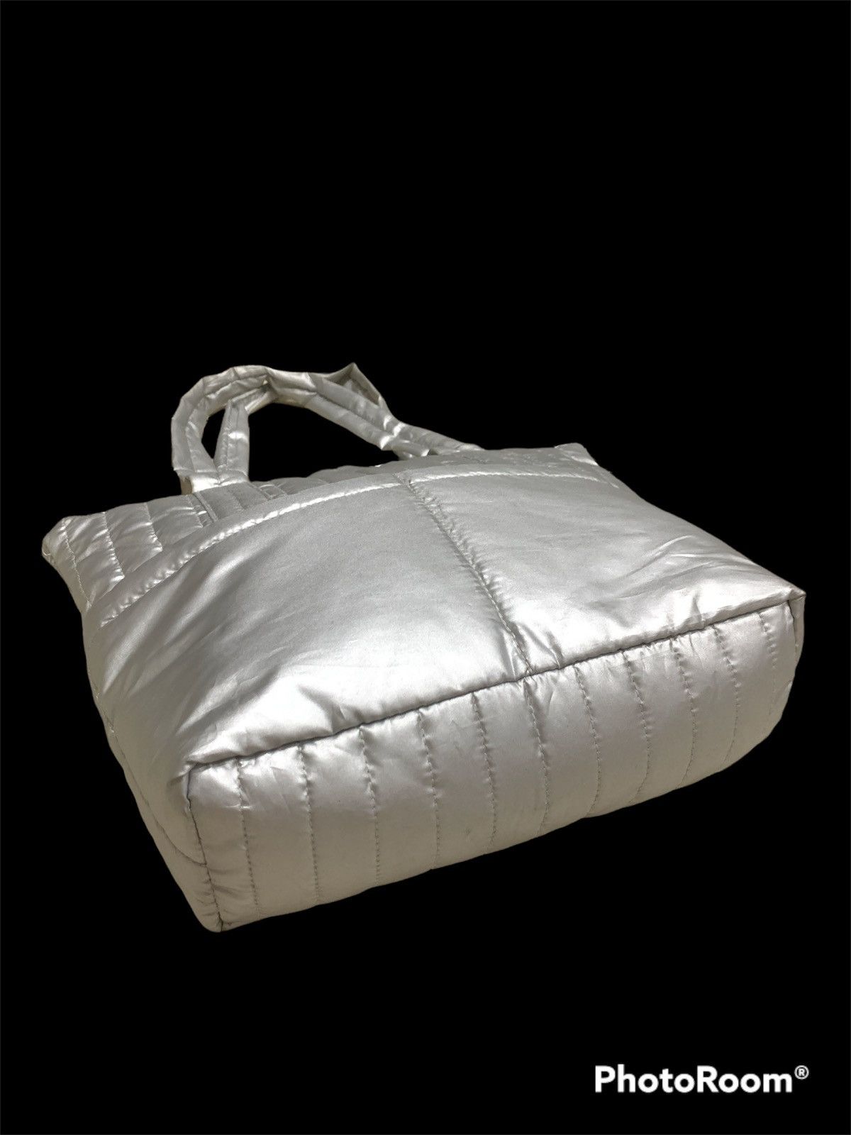 Issey Miyake × Japanese Brand VINTAGE PLANTATION BY ISSEY MIYAKE SILVER NYLON TOTE BAG Size ONE SIZE - 4 Thumbnail