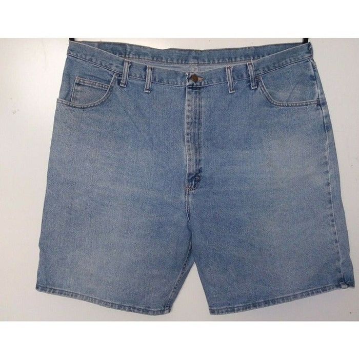 Wrangler Wrangler Authentic denim shorts mens 46 blue relaxed fit | Grailed