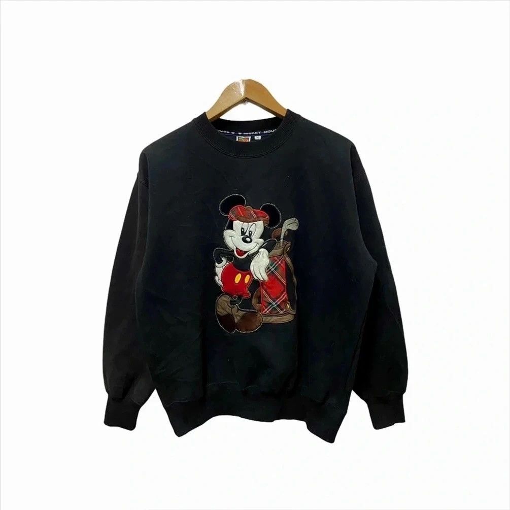Disney × Japanese Brand UNLIMITED MICKEY MOUSE EMBROIDERY LOGO SWEATSHIRT Size US M / EU 48-50 / 2 - 2 Thumbnail