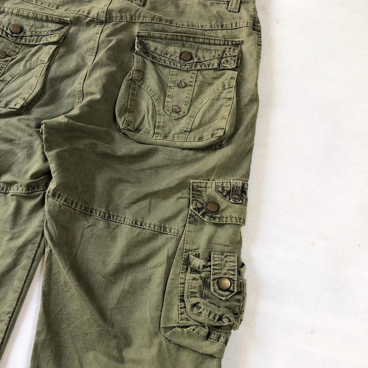 Japanese Brand Military Works Tactical Multipocket Fatigue Cargo Pant Size US 32 / EU 48 - 13 Thumbnail