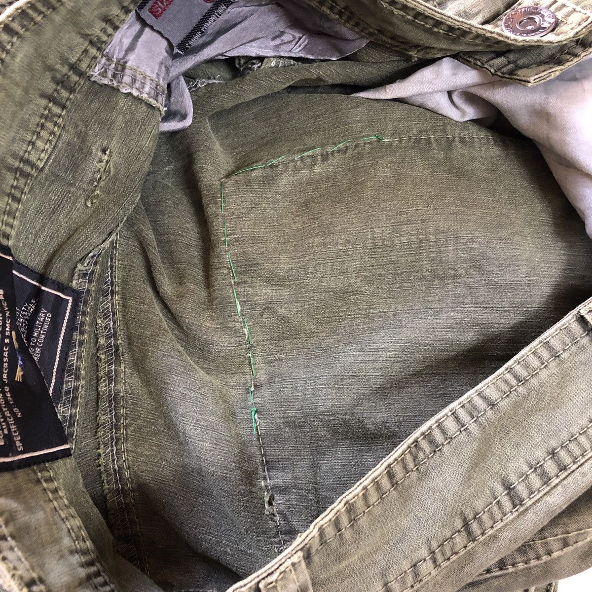 Japanese Brand Military Works Tactical Multipocket Fatigue Cargo Pant Size US 32 / EU 48 - 15 Thumbnail