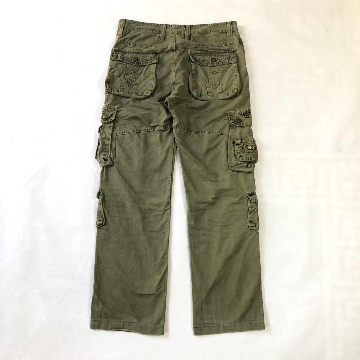 Japanese Brand Military Works Tactical Multipocket Fatigue Cargo Pant Size US 32 / EU 48 - 4 Thumbnail