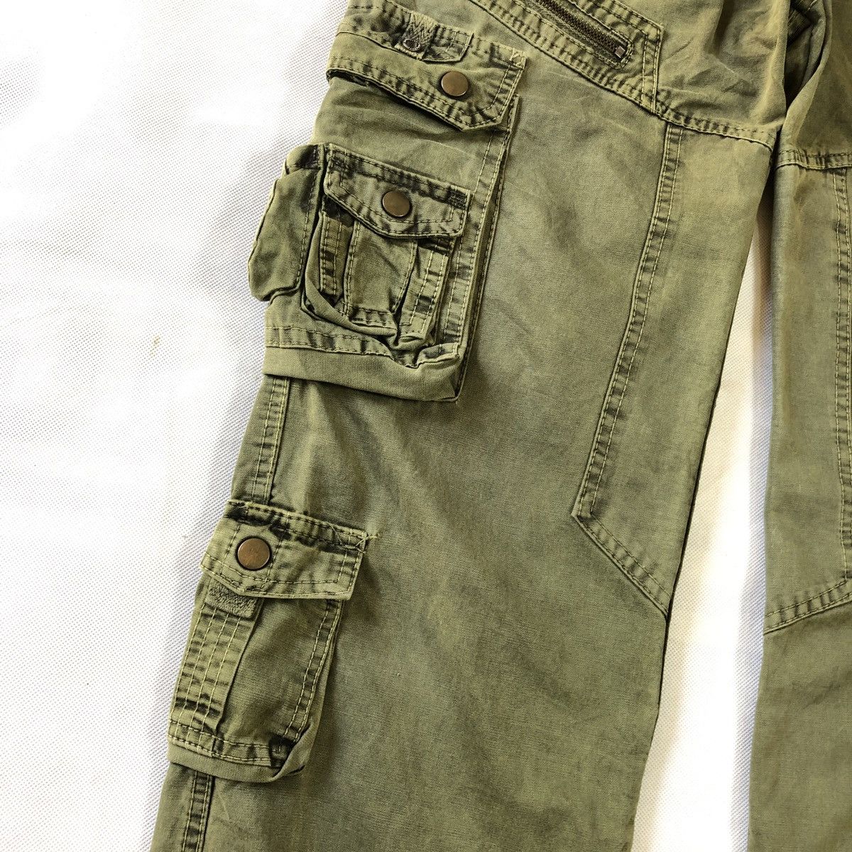 Japanese Brand Military Works Tactical Multipocket Fatigue Cargo Pant Size US 32 / EU 48 - 7 Thumbnail