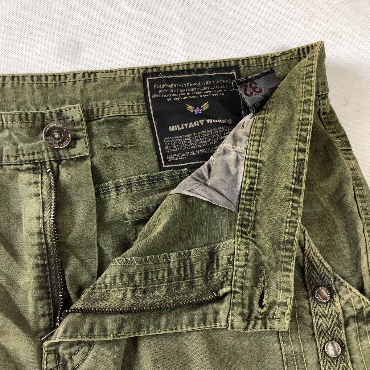 Japanese Brand Military Works Tactical Multipocket Fatigue Cargo Pant Size US 32 / EU 48 - 10 Thumbnail
