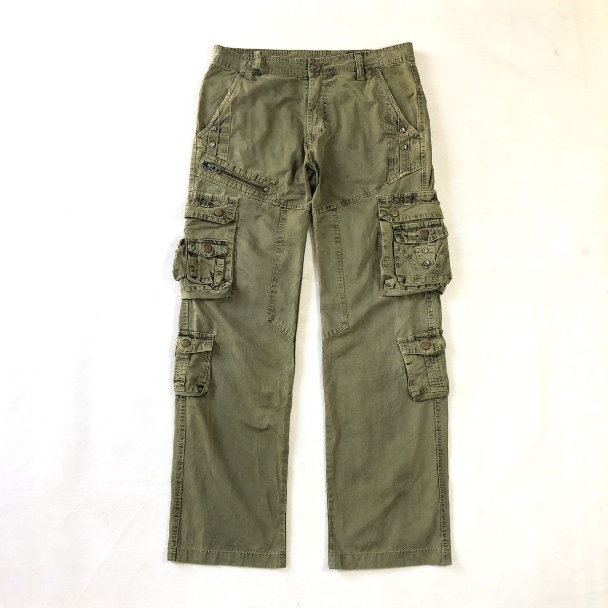 Japanese Brand Military Works Tactical Multipocket Fatigue Cargo Pant Size US 32 / EU 48 - 2 Thumbnail