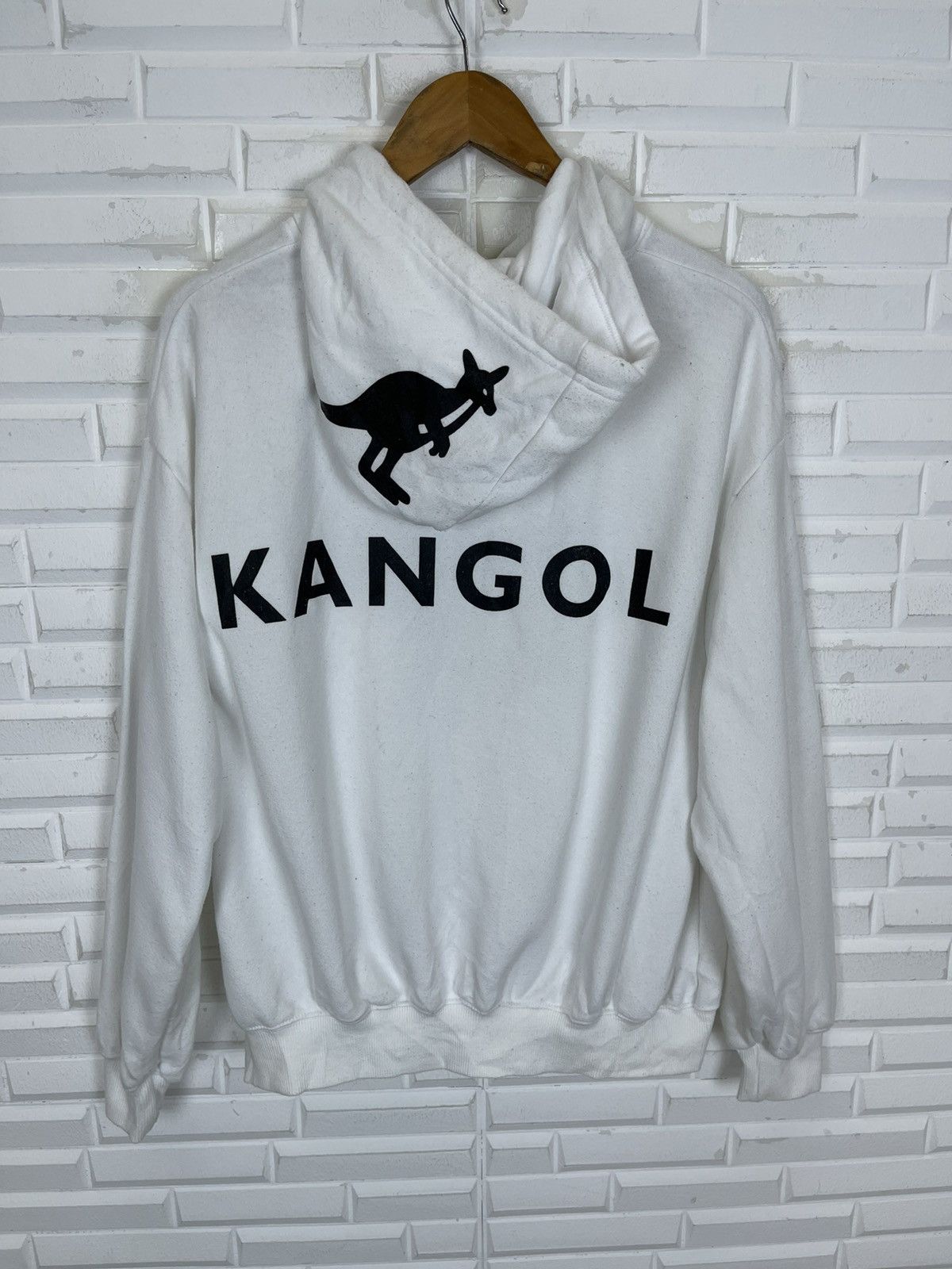 Kangol × Vintage Vintage KANGOL Hoodie Big Spellout Size US M / EU 48-50 / 2 - 1 Thumbnail